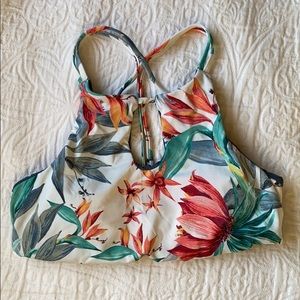 ROXY BIKINI TOP. Size: Small. Multicolored.